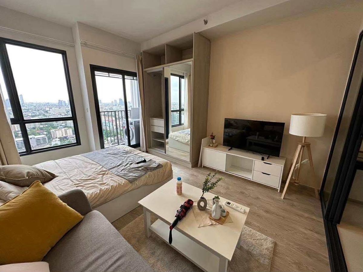 ให้เช่าคอนโดพระราม 9 เพชรบุรีตัดใหม่ RCA : Ready to move in, 
300 meter from Airport rail link Ramkhamhaeng Station, 
fully furnished, 
26th floor, 26sq.m. Studio
