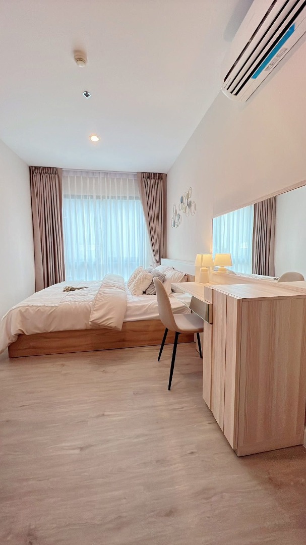 For RentCondoOnnut, Udomsuk : 🔥Urgent rental 🔥The Sky Sukhumvit, beautiful room, exactly as advertised, fully furnished, ready to move in, convenient transportation, near BTS Udomsuk❗