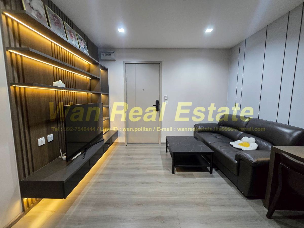 For RentCondoRattanathibet, Sanambinna : For rent Politan Rive, decorated with a beautiful Bill In 31 sq.m.