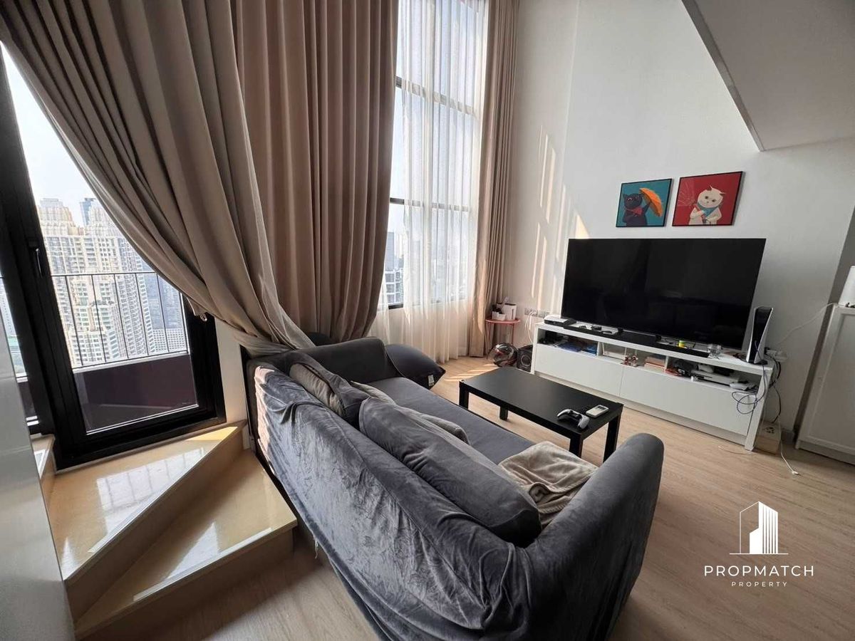 ขายคอนโดสาทร นราธิวาส : ✨Flash Deal ✨KnightsBridge Prime Sathorn ( Duplex 1Bed 1Bath 37SQM.) พร้อมอยู่ ! เพียง  5,950,000บาท Tel.0981315848 @propmatch