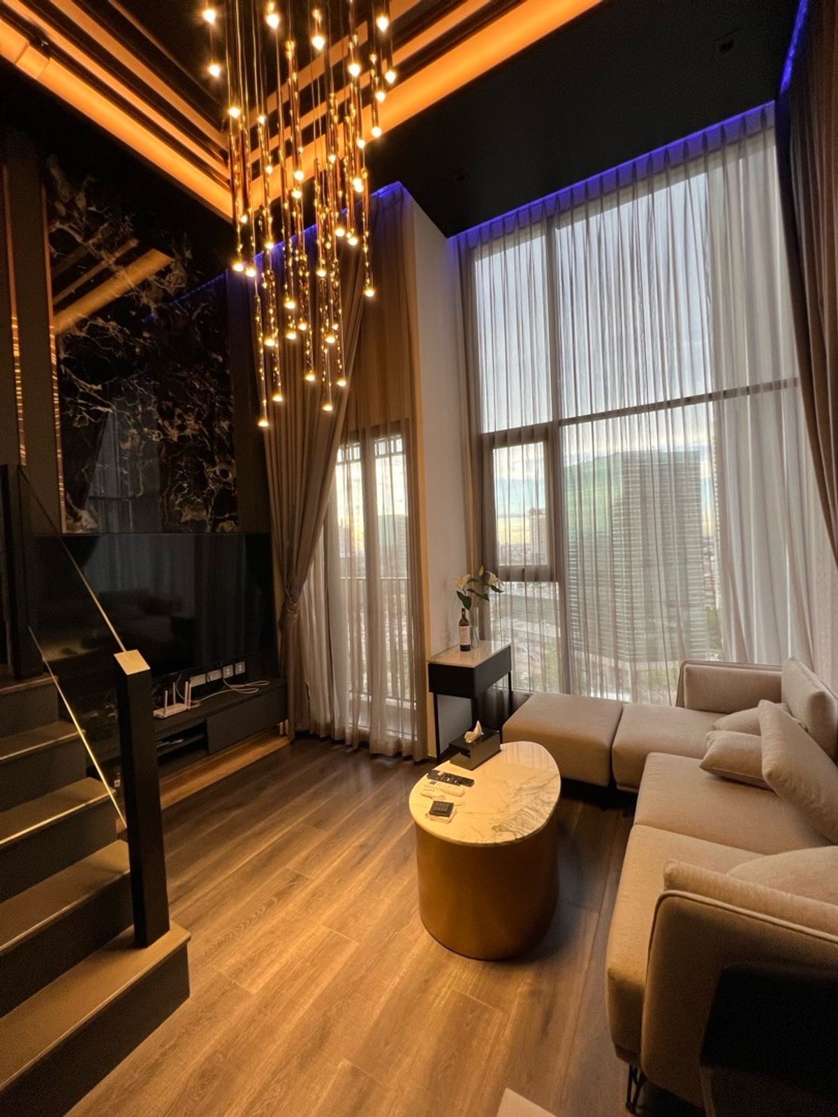 For RentCondoKasetsart, Ratchayothin : 🔥For urgent rent 🔥Knightbridge Space Ratchayothin, fully built-in, corner room, beautiful view, fully furnished, next to BTS Phahon Yothin 24 ❗