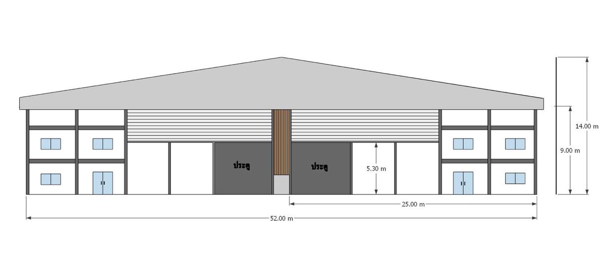 For RentWarehouseMahachai Samut Sakhon : Warehouse/office rental, Suan Luang Subdistrict, Krathum Baen District, Samut Sakhon area 1,500 sq.m.