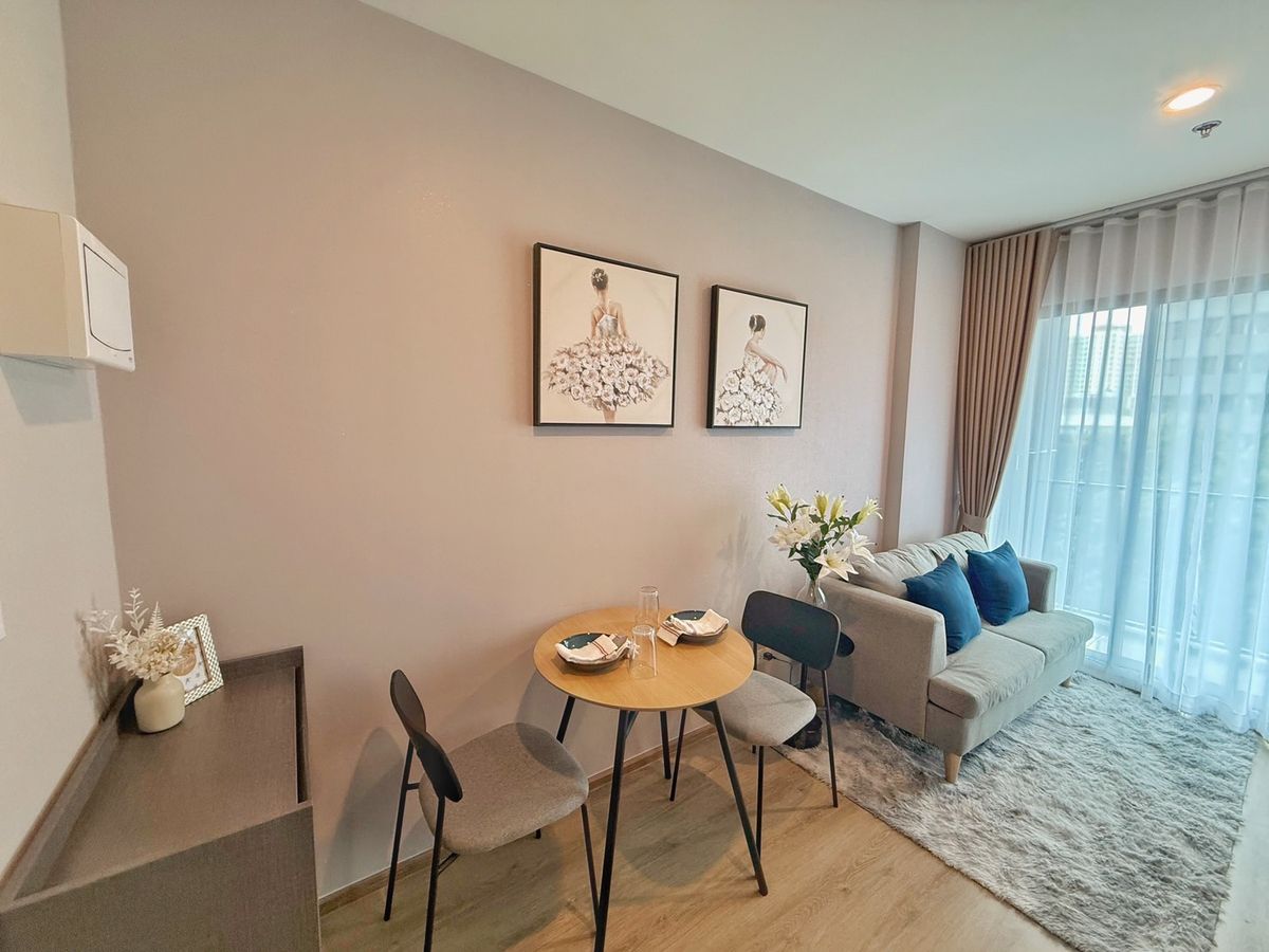 For RentCondoRama9, Petchburi, RCA : 🔥Urgent for rent🔥Nuue District R9, beautiful room, fully furnished, ready to move in, near MRT Rama 9❗