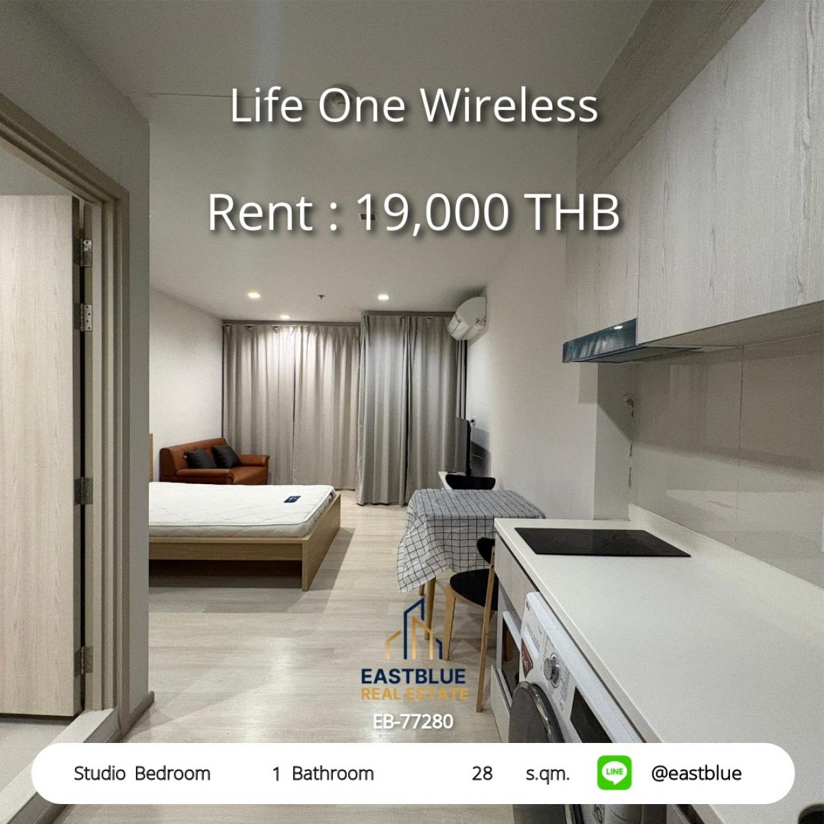 For RentCondoWitthayu, Chidlom, Langsuan, Ploenchit : ชีวิตใจกลางเมือง! Studio 28 ตรม. ที่ Life One Wireless เพียง 19,000 บ./ด. 
เชื่อมต่อ BTS/MRT เพลินจิต ใกล้ห้าง-สถานทูต-มหาวิทยาลัยครบ!