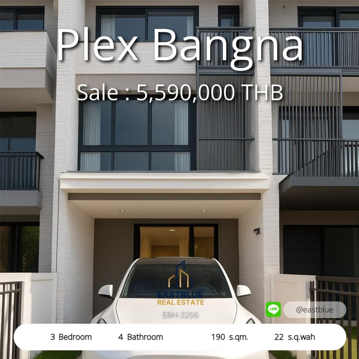 ขายทาวน์โฮมสมุทรปราการ สำโรง : บ้านสวย Plex บางนา 3 ห้องนอน ราคาโดนใจ เริ่มต้น 5.59 ล้าน Plex Bangna Cozy 3-Bedroom Home, For Sale at 5.59M or Rent 32K/month