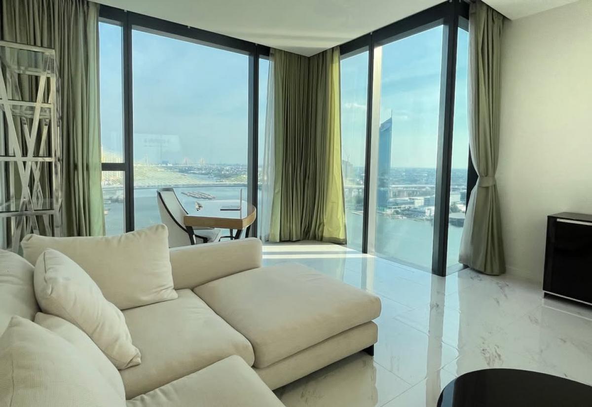 For SaleCondoRama3 (Riverside),Satupadit : Luxury on the Chao Phraya River!4 bedrooms, fully furnished at Canapaya Residences for only 60 million!