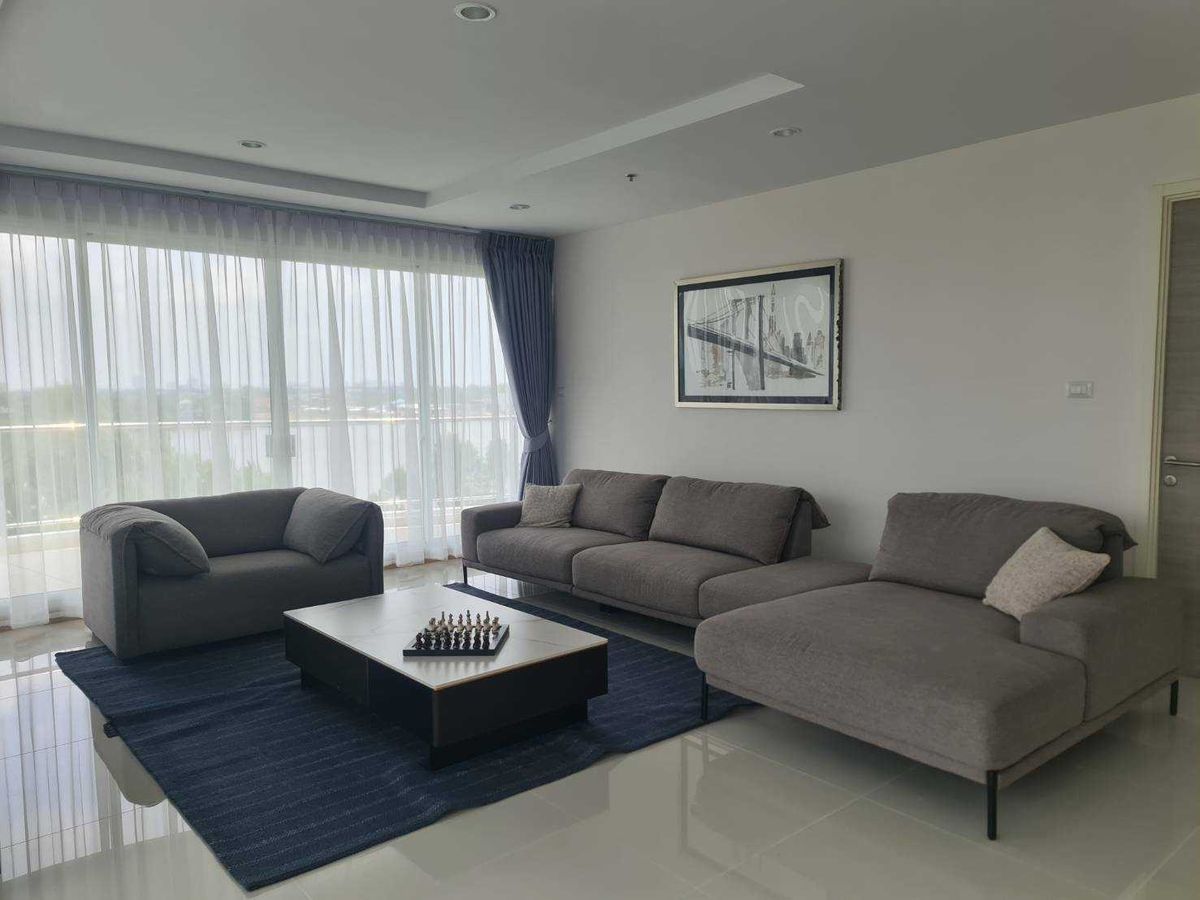 For RentCondoRama3 (Riverside),Satupadit : Supalai Riva Grande Rama 3: Supalai Riva Grand Rama 3, a large room, a river view, suitable for families