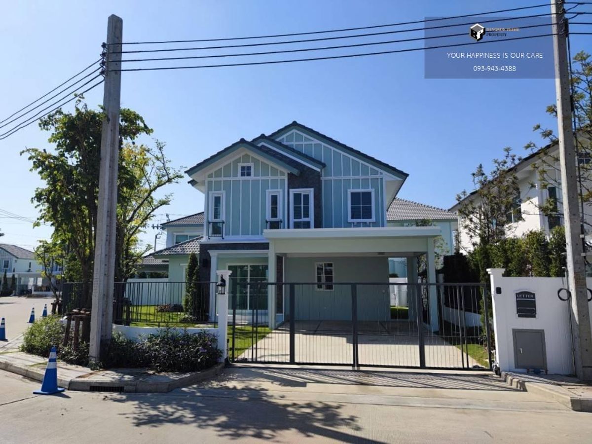 For SaleHouseBangna, Bearing, Lasalle : VILGGIO 2 Srinakarin-Banna | Detached house with a corner plot with a wide garden 🏡 独栋别墅，转角地块，带超大花园空间 #2025092912064