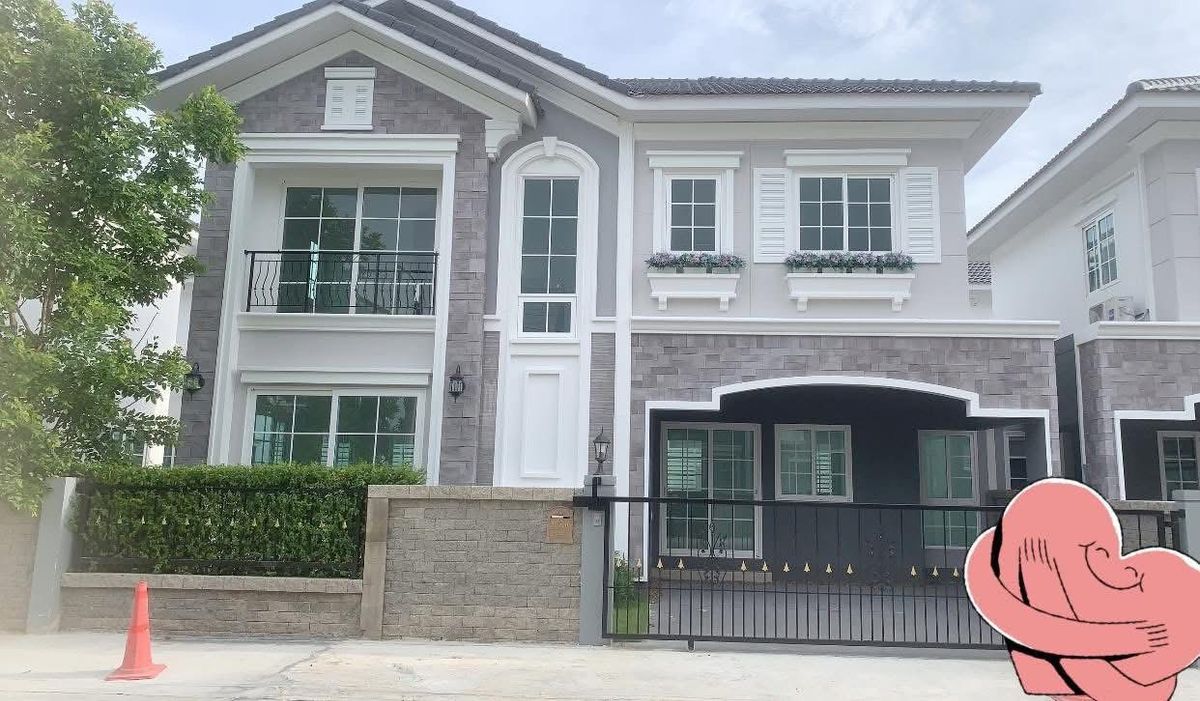 ให้เช่าบ้านลาดกระบัง สุวรรณภูมิ : บ้านเดี่ยวให้เช่า ✨ Golden Neo Bangna-Suan Luang ✨ 4 ห้องนอน 3 ห้องน้ำ เฟอร์นิเจอร์ และ เครื่องใช้ไฟฟ้าครบ 