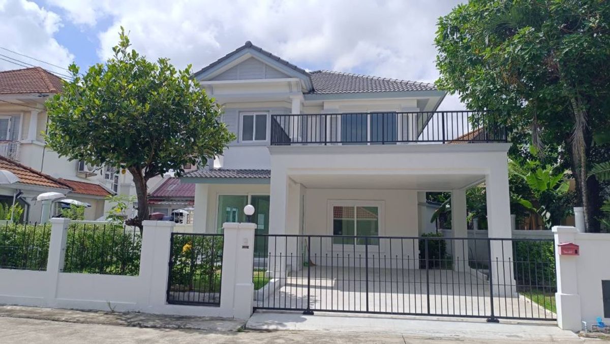 ขายบ้านแจ้งวัฒนะ เมืองทอง : ขายบ้านเดี่ยว หมู่บ้านชวนชื่น แจ้งวัฒนะ ถ.เลี่ยงเมืองปากเกร็ด ตกแต่งใหม่พร้อมเข้าอยู่ ทำเลดี ใกล้รถไฟฟ้าสายสีชมพู