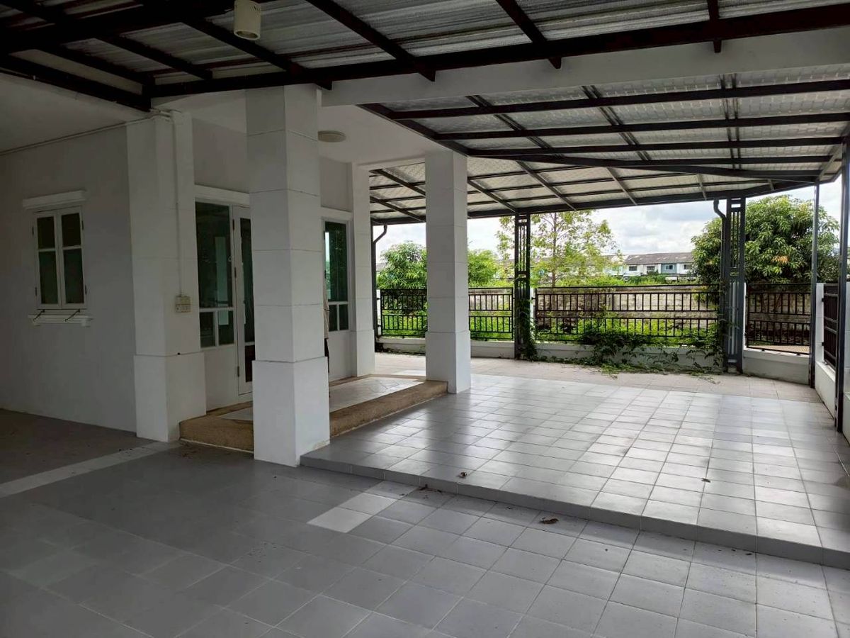 ขายบ้านนนทบุรี บางใหญ่ บางบัวทอง : ขายบ้านเดี่ยว 2 ชั้น หลังมุม หมู่บ้านปิยวรารมย์ 4 สภาพสวยใหม่ ไม่เคยมีคนอยู่ บรรยากาศเงียบสงบ ร่มรื่น