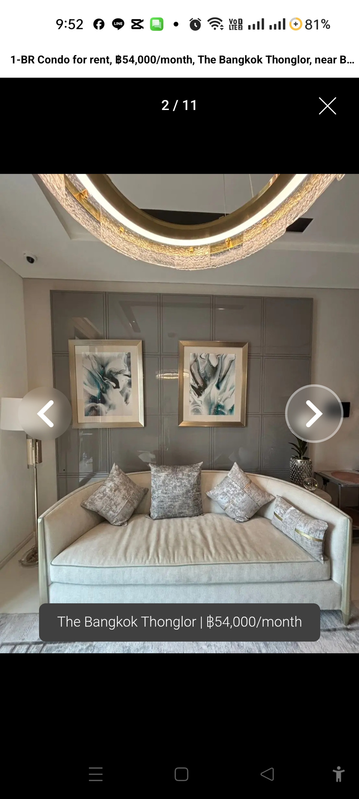 ให้เช่าคอนโดสุขุมวิท อโศก ทองหล่อ : The Bangkok ทองหล่อ1นอน ห้องสวย