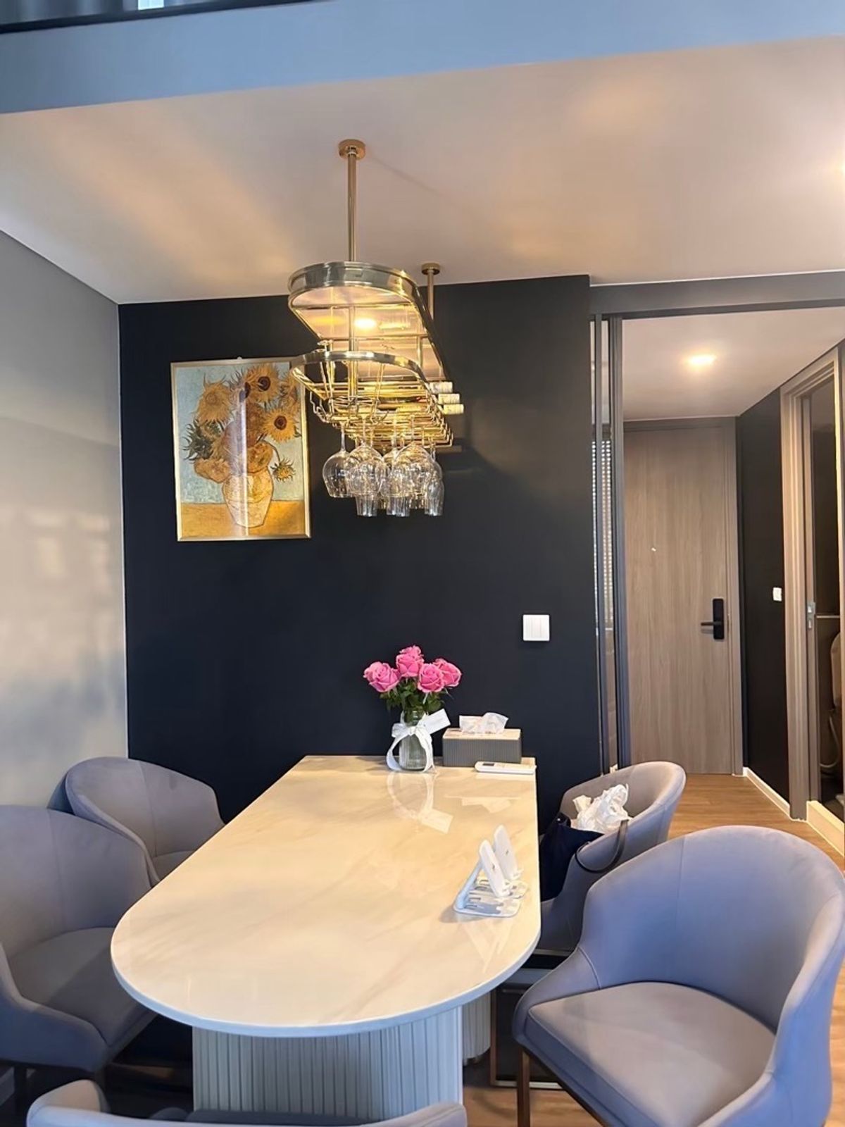 For RentCondoRama9, Petchburi, RCA : 🔥Urgent Rent🔥 Siamese Rama 9, corner unit with garden view, 3 bedrooms, fully furnished, ready to move in, near MRT Rama 9.