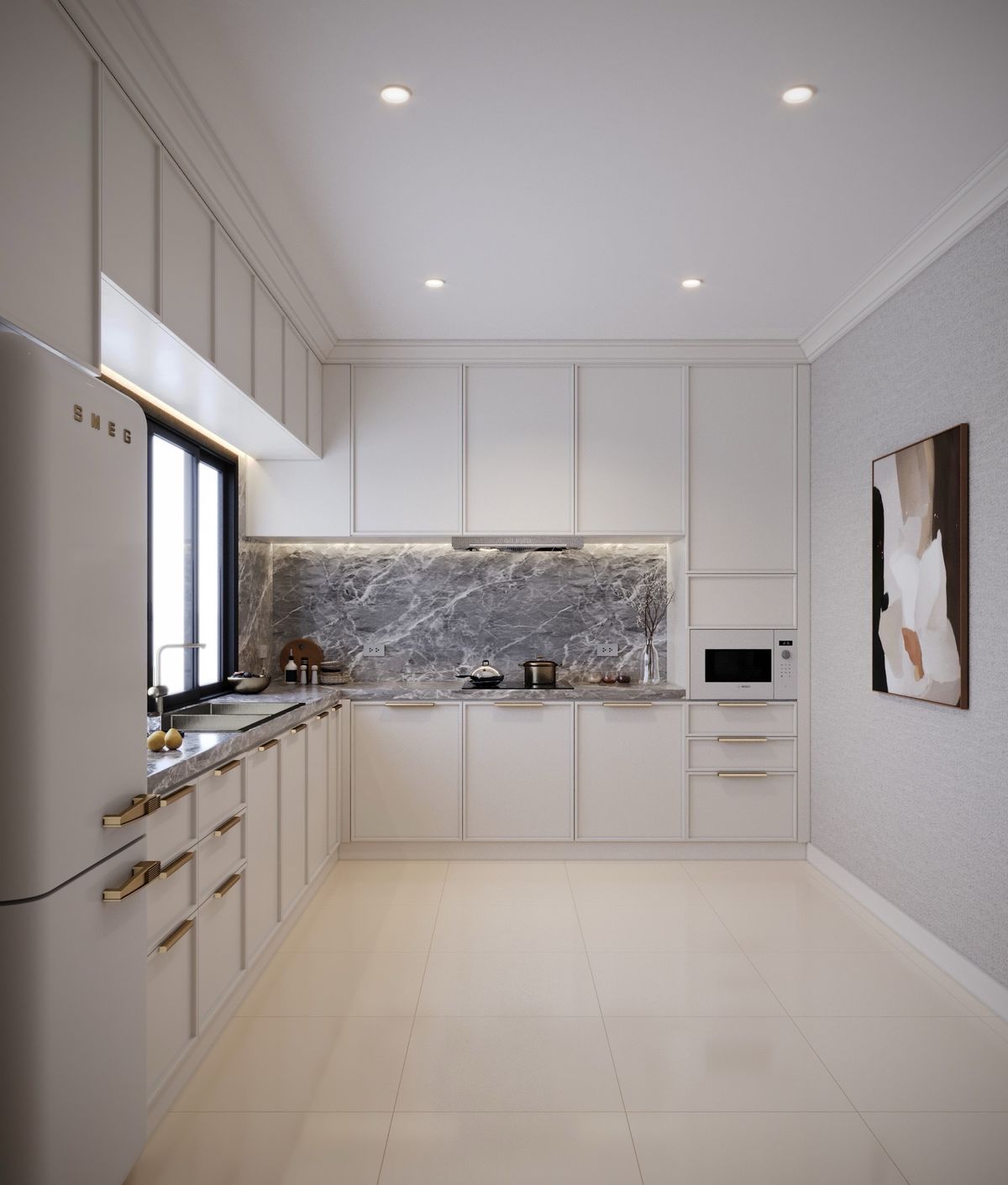 For SaleHouseKaset Nawamin,Ladplakao : ✨ European-Style Luxury House at Grand Bangkok Boulevard – 5 Bedrooms, 6 Bathrooms, 591 sq.m. Usable Area, Premium Corner Plot with High Privacy, Close to Ramintra–Kaset Nawamin Roads