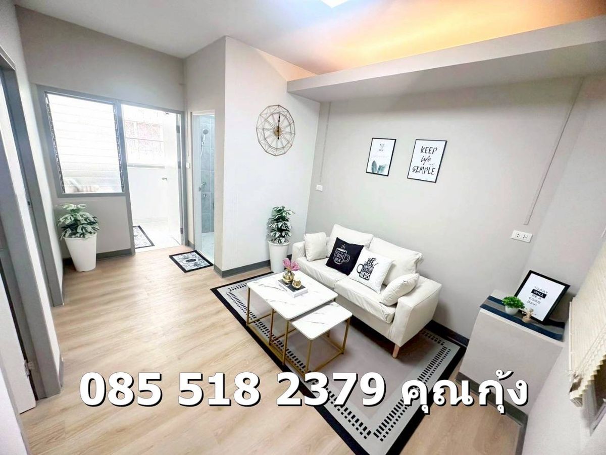 ขายคอนโดนนทบุรี บางใหญ่ บางบัวทอง : ขายเอื้อกันตนา บางใหญ่  ชั้น 3 แบบ 2 ห้องนอน