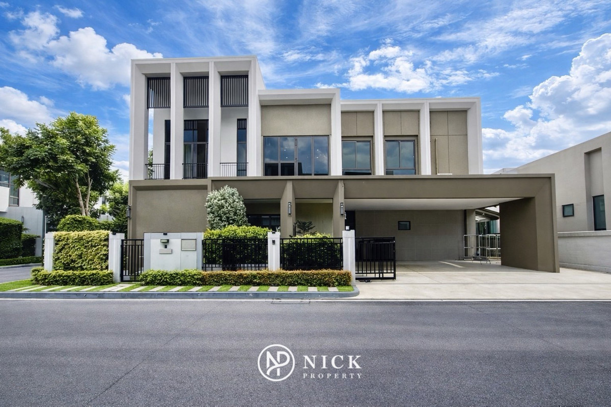 For SaleHouseRama5, Ratchapruek, Bangkruai : Bangkok Boulevard Signature Sathorn - Pinklao: Luxury Class Modern Colonnade Bangkok Boulevard Signature Luxury House behind Club House The heart of Ratchapruek The best home position in the project Beautifully decorated with special price