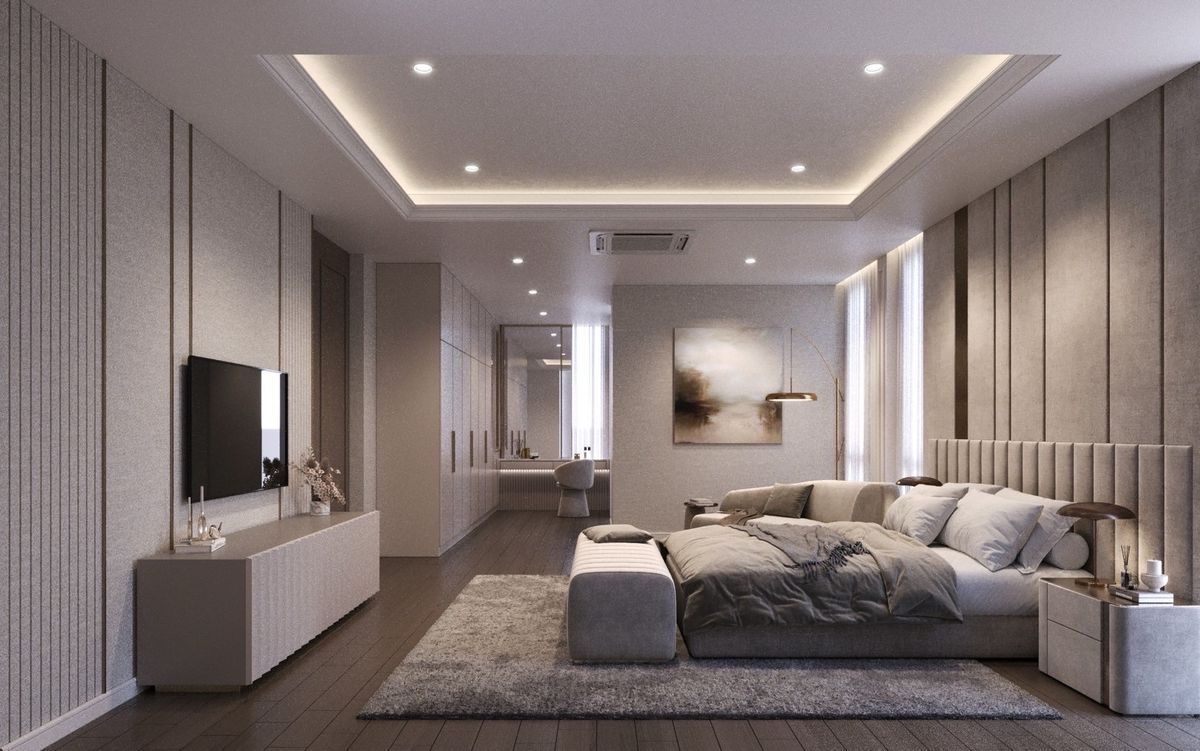 For SaleHouseKaset Nawamin,Ladplakao : ✨ European-Style Luxury House at Grand Bangkok Boulevard – 5 Bedrooms, 6 Bathrooms, 591 sq.m. Usable Area, Premium Corner Plot with High Privacy, Close to Ramintra–Kaset Nawamin Roads