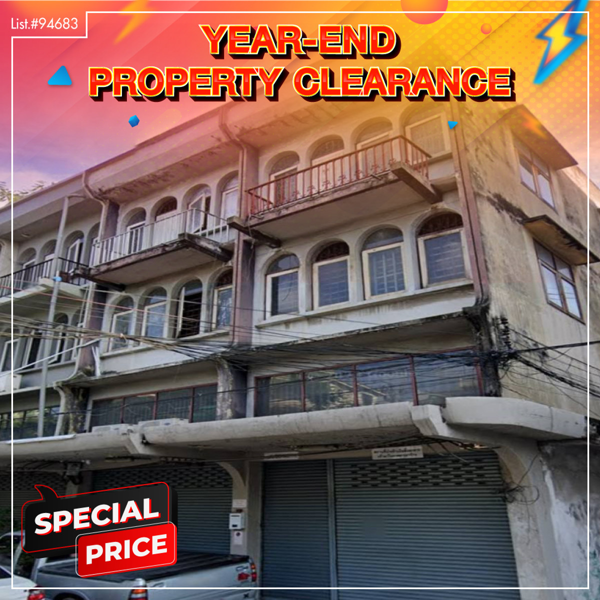 ขายอาคารพาณิชย์พัฒนาการ ศรีนครินทร์ : ขายอาคารพาณิชย์ 3.5 ชั้น 2 คูหา พร้อม Warehouse 82 ตรว. เหมาะทำธุรกิจ/ โรงงาน GMP เขตสวนหลวง กรุงเทพ