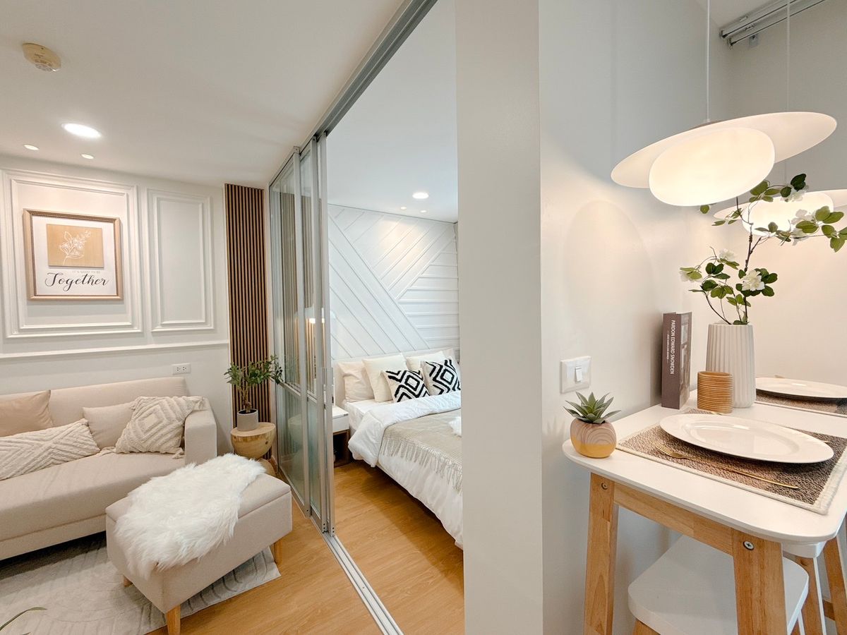 For SaleCondoPattanakan, Srinakarin : The owner of the newly decorated with the heart. For you to stay comfortably at Lumpini Ville Onnut-Phatthanakan