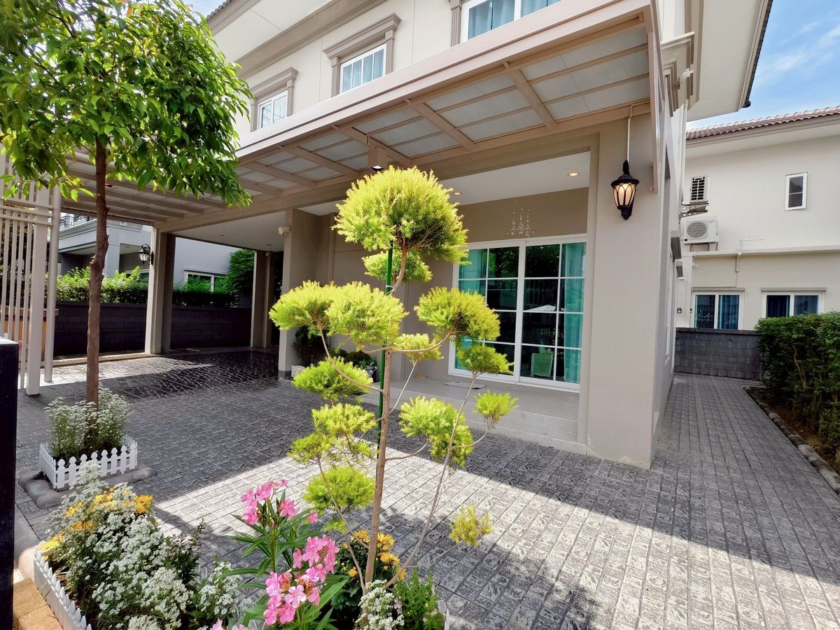 For RentHousePathum Thani,Rangsit, Thammasat : ECH251130 Detached House Granio Vibhavadi-Rangsit | 4 bedrooms, 3 bathrooms | Rental 49,000 baht/month