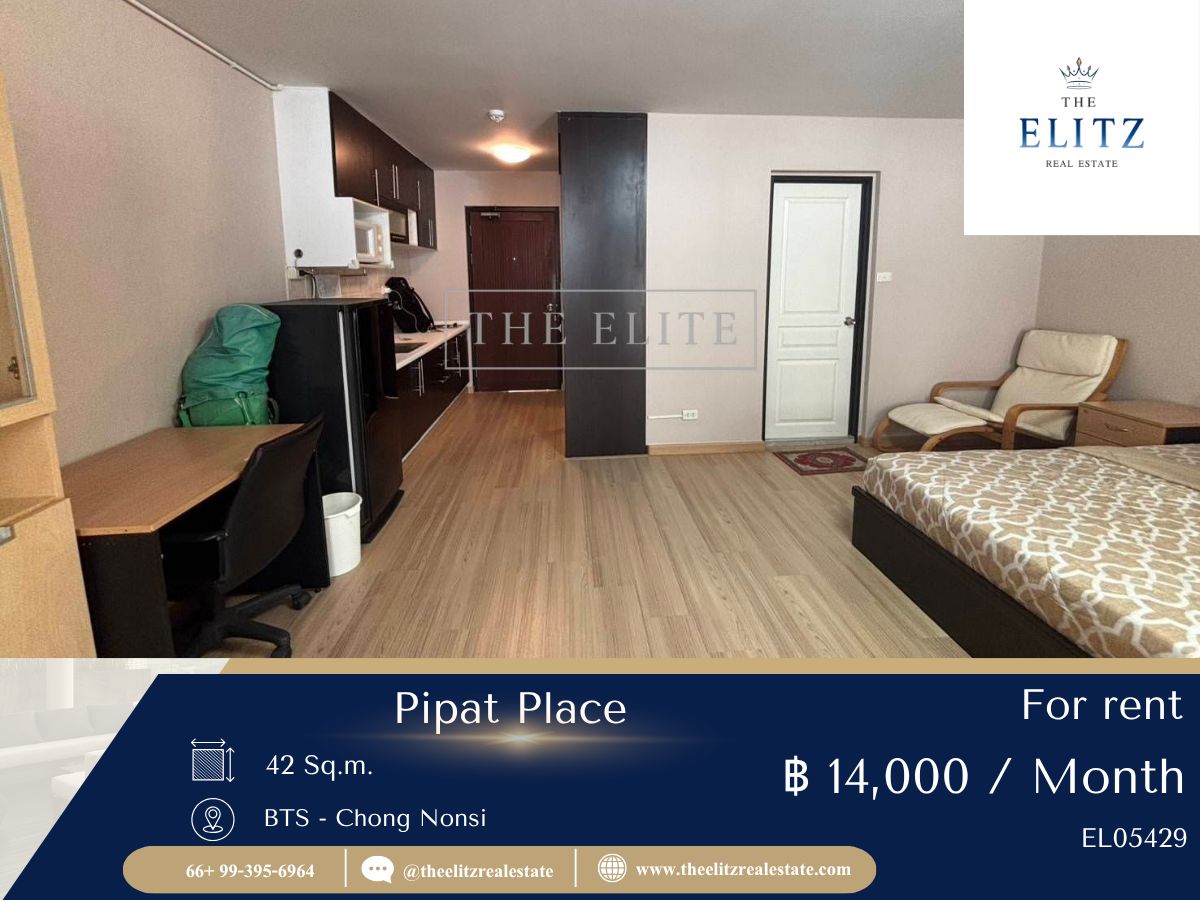 For RentCondoSilom, Saladaeng, Bangrak : ✨ Stay comfortable like Rare Unit at Pipat Place, near BTS Sala Daeng ✔