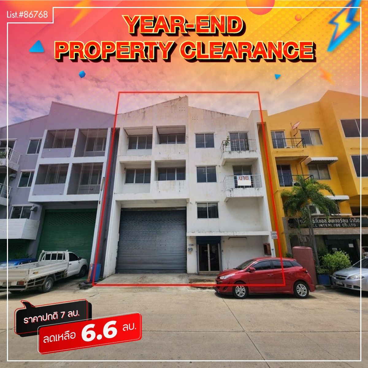 For SaleWarehousePathum Thani,Rangsit, Thammasat : Urgent sale factories/warehouses+office 498 sqm. Purple plan Bigland Factory