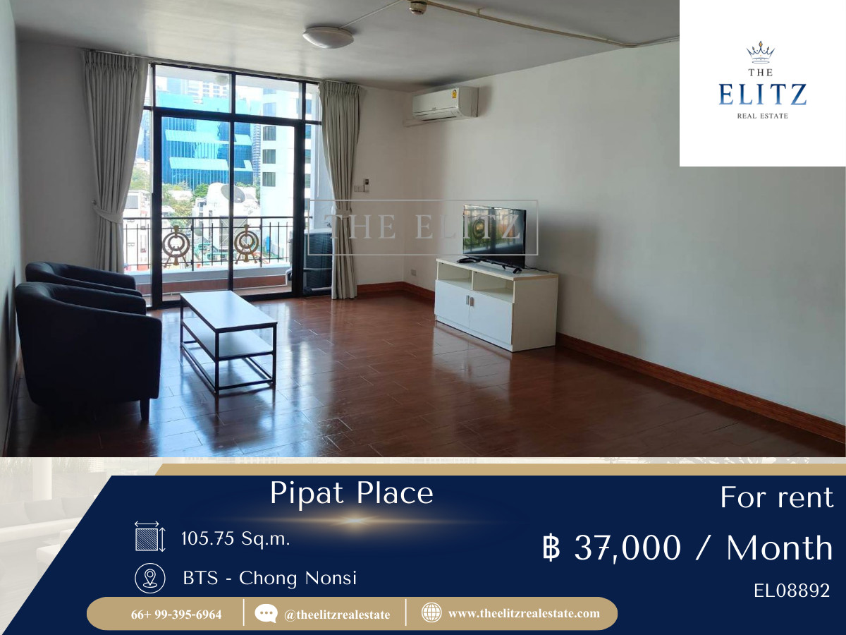 For RentCondoSilom, Saladaeng, Bangrak : ✨ Stay comfortable like Rare Unit at Pipat Place, near BTS Sala Daeng ✔