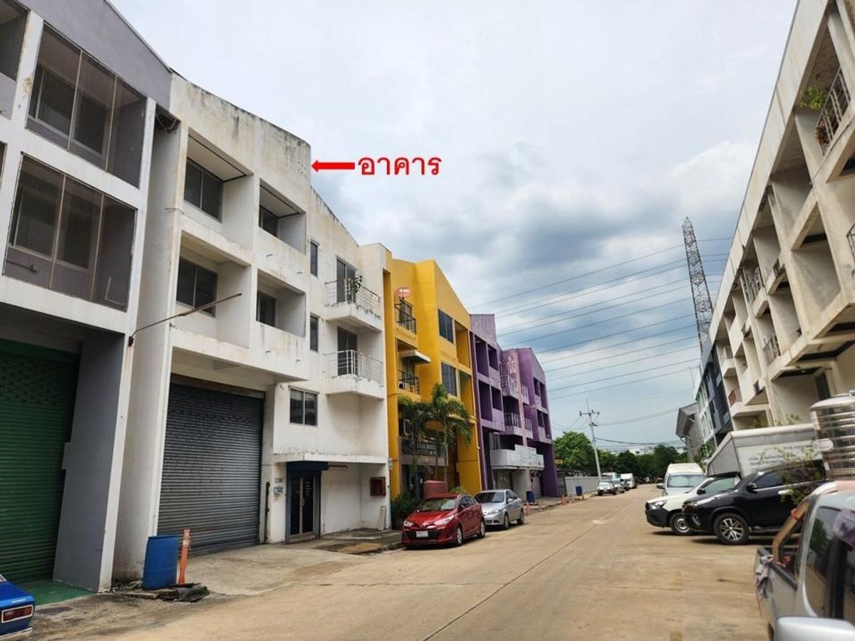 ขายโกดังปทุมธานี รังสิต ธรรมศาสตร์ : ขายด่วน โรงงาน/โกดัง+สำนักงาน 498 ตรม. ผังสีม่วง Bigland Factory