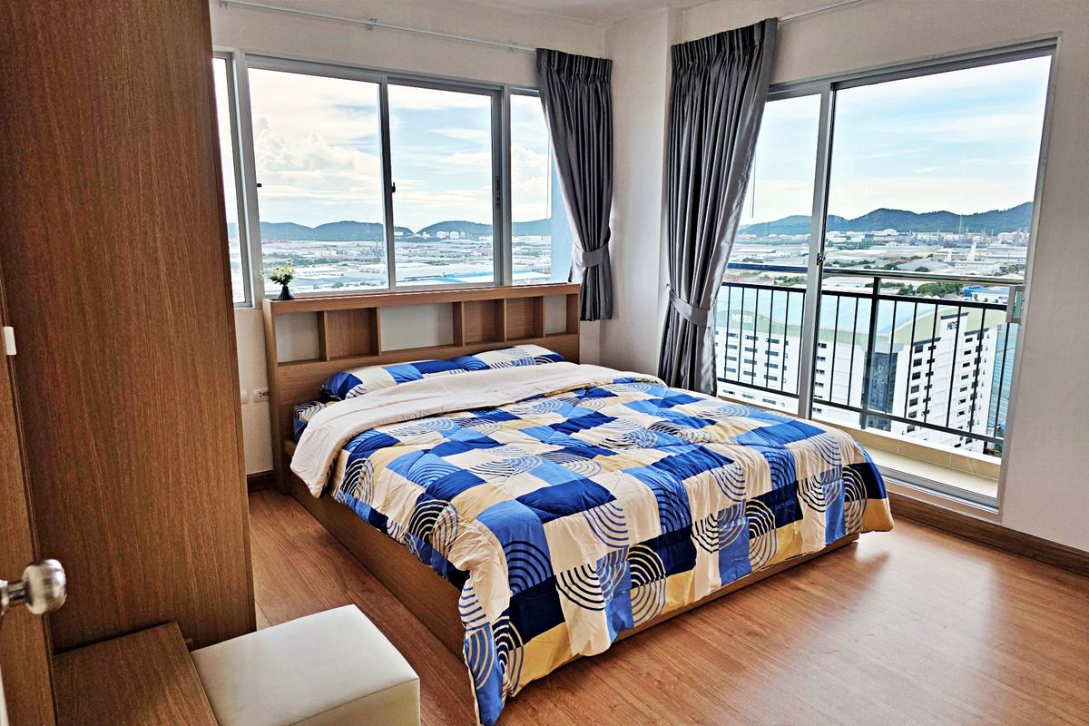 ให้เช่าคอนโดศรีราชา แหลมฉบัง บ้านบึง : คอนโด 2 ห้องนอนให้เช่าคือ Supalai Vista