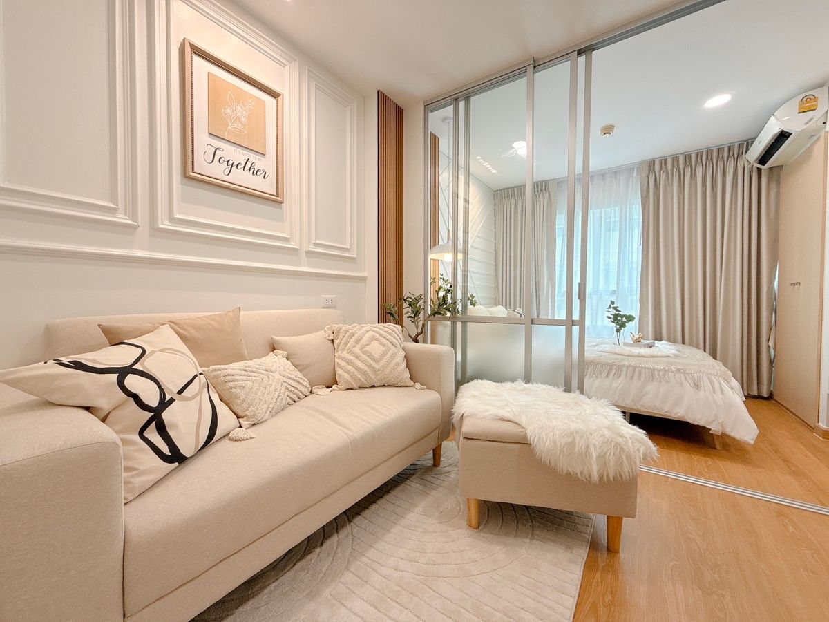 For SaleCondoPattanakan, Srinakarin : The owner of the newly decorated with the heart. For you to stay comfortably at Lumpini Ville Onnut-Phatthanakan