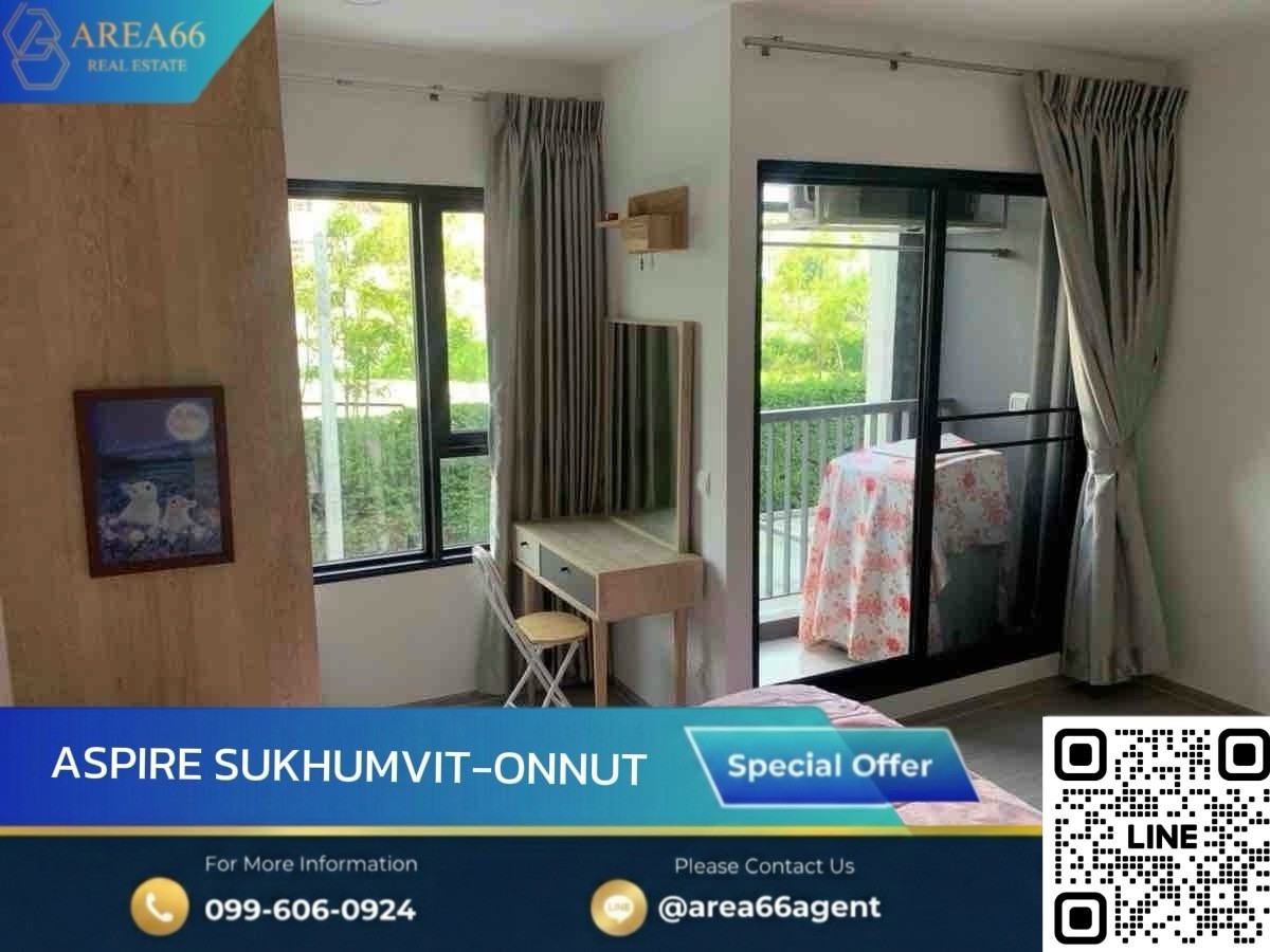 For SaleCondoOnnut, Udomsuk : 🔥 For sale !! Aspire Sukhumvit onnut Condo