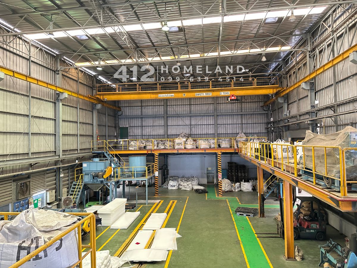 FactorySamut Prakan,Samrong : Selling/renting a factory-4,200 square meters of warehouse, with a license 4, correct, good location on the main road, big car, comfortable Bangsai - Bang Bo Samut Prakan