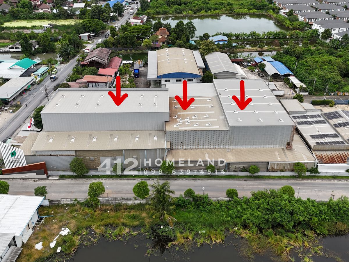 FactorySamut Prakan,Samrong : Selling/renting a factory-4,200 square meters of warehouse, with a license 4, correct, good location on the main road, big car, comfortable Bangsai - Bang Bo Samut Prakan
