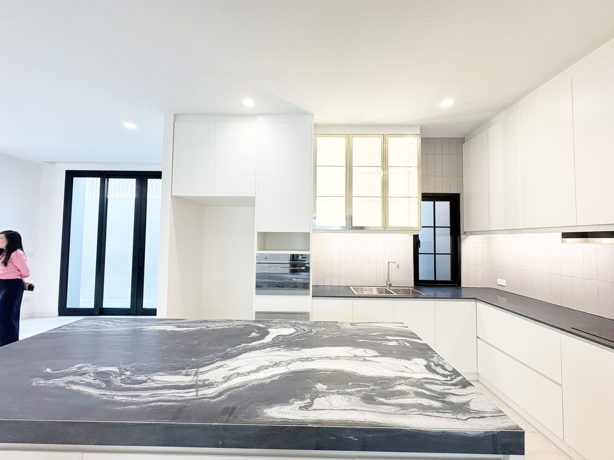 For SaleTownhomeSathorn, Narathiwat : ✨ Luxury European Classic 4-storey corner townhome — featuring 2 combined units and a grand 812 sqm. usable area, the largest in Rama III! ✨