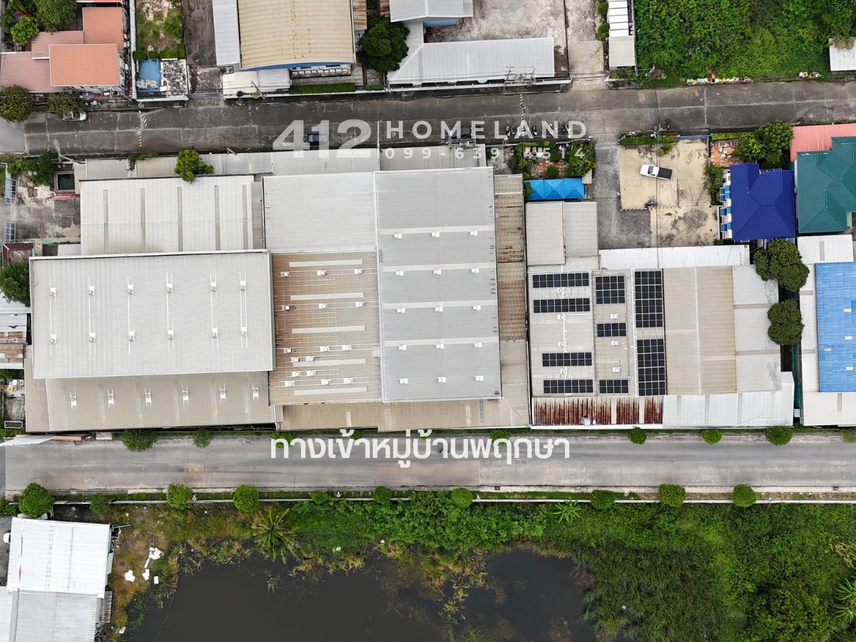 FactorySamut Prakan,Samrong : Selling/renting a factory-4,200 square meters of warehouse, with a license 4, correct, good location on the main road, big car, comfortable Bangsai - Bang Bo Samut Prakan