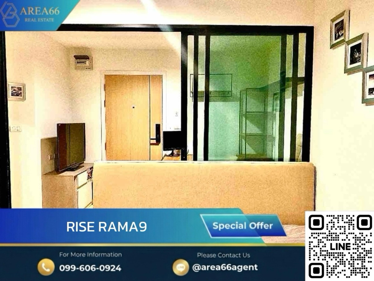 For SaleCondoRama9, Petchburi, RCA : ⚡️ Rise Rama9 condo for sale