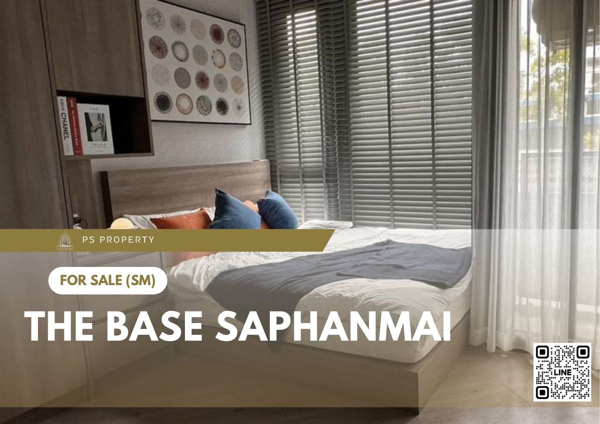 For SaleCondoVipawadee, Don Mueang, Lak Si : Urgent sale ✨ THE BASE Saphanmai ✨ Fully furnished and equipped, near the airport