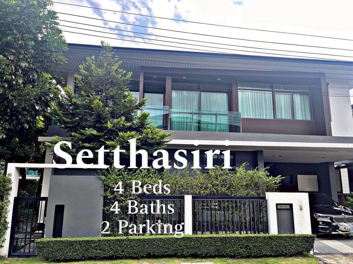 ให้เช่าบ้านพัฒนาการ ศรีนครินทร์ : ให้เช่าบ้านหรู โครงการเศรษฐสิริกรุงเทพกรีฑา บิวท์อินหรู ✨️🛩️🌈
豪华住宅出租，Setthasiri Krungthep Kreetha 1 