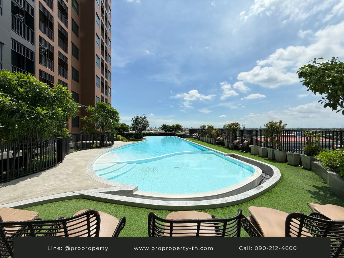 ให้เช่าคอนโดท่าพระ ตลาดพลู วุฒากาศ : ปล่อยเช่า คอนโดทำเลดี ติดรถไฟฟ้า BTS วุฒากาศ โครงการ Rich Point