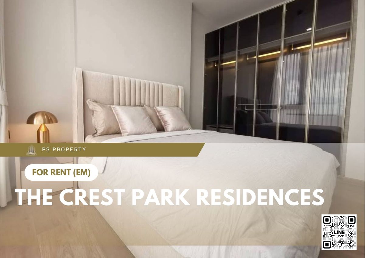 For RentCondoLadprao, Central Ladprao : For rent ✨ The Crest Park Residences ✨ Fully furnished and equipped, near MRT Phahon Yothin