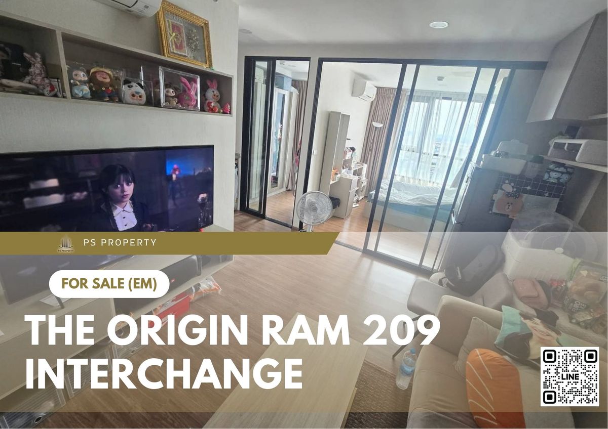 For SaleCondoMin Buri, Romklao : Urgent sale 📍 The Origin Ram 209 Interchange 📍 Fully furnished and equipped with appliances