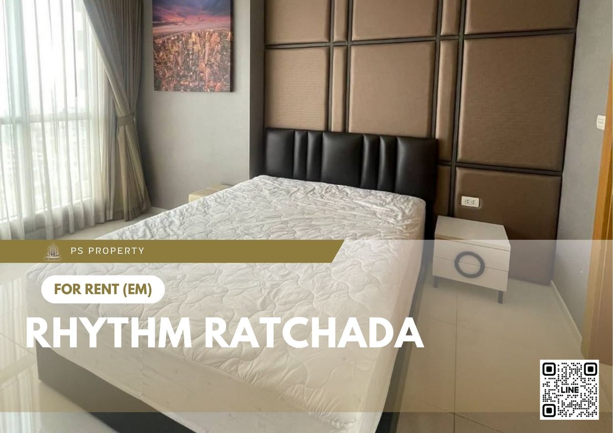 For RentCondoRatchadapisek, Huaikwang, Suttisan : For rent ✨ Rhythm Ratchada ✨ near MRT Ratchadaphisek, fully furnished and equipped with appliances