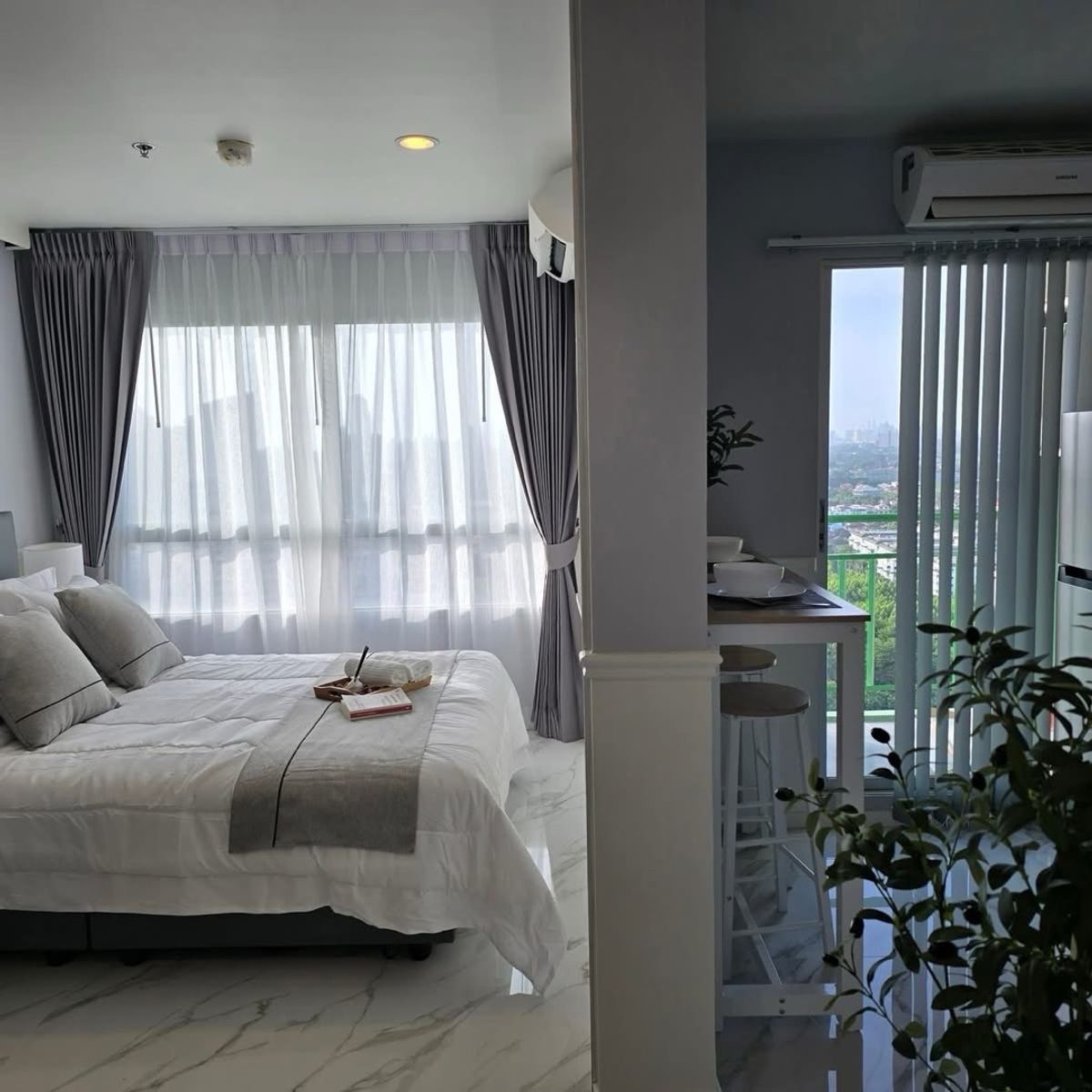 For SaleCondoPattaya, Bangsaen, Chonburi : 📍 Lumpini Seaview Jomtien (Lumpini Seaview Jomtien)Building D, 26th floor | Full sea view