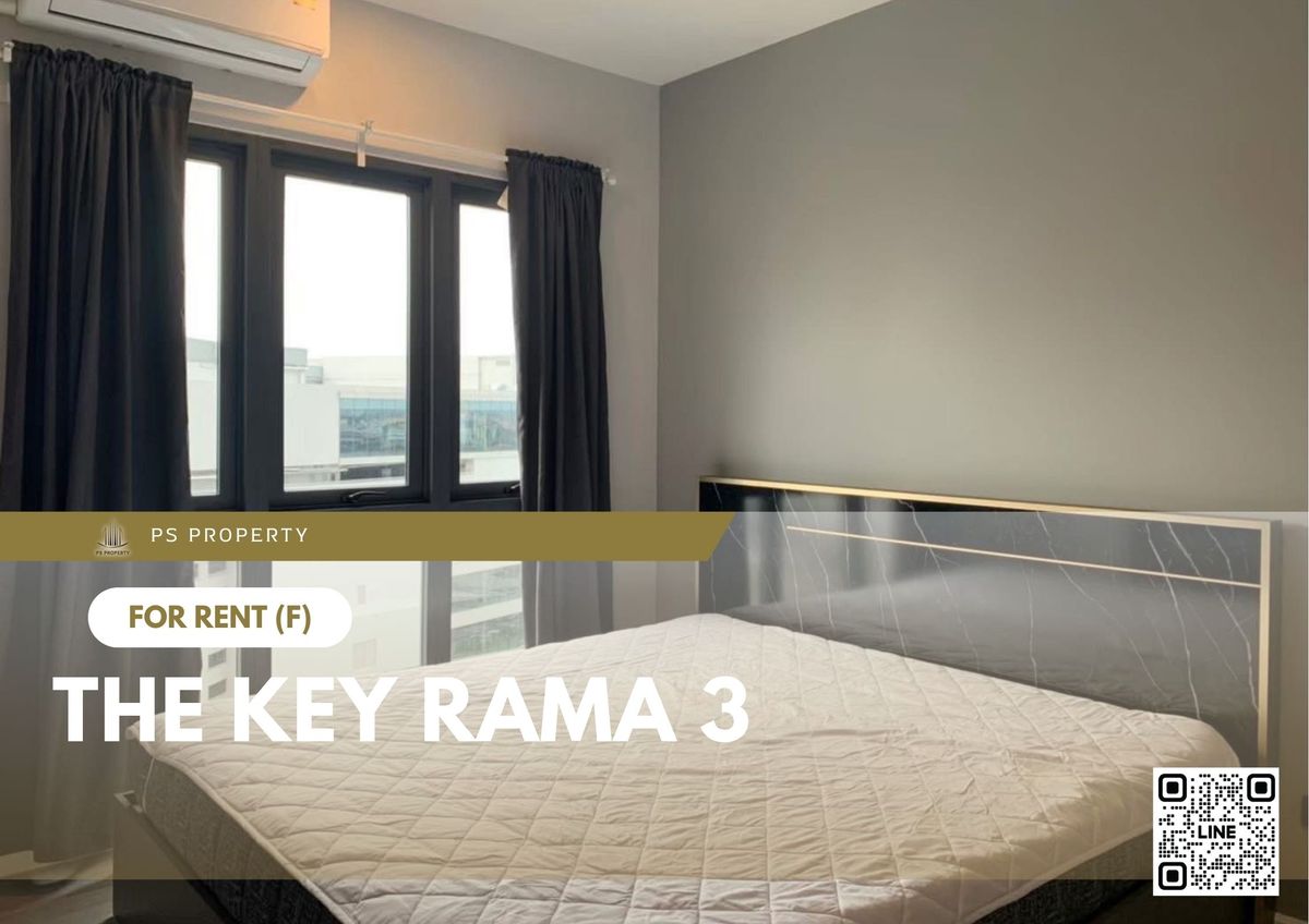 For RentCondoRama3 (Riverside),Satupadit : For rent 📍 The Key Rama 3 📍 Fully furnished and equipped, near BRT Charoen Rat Station