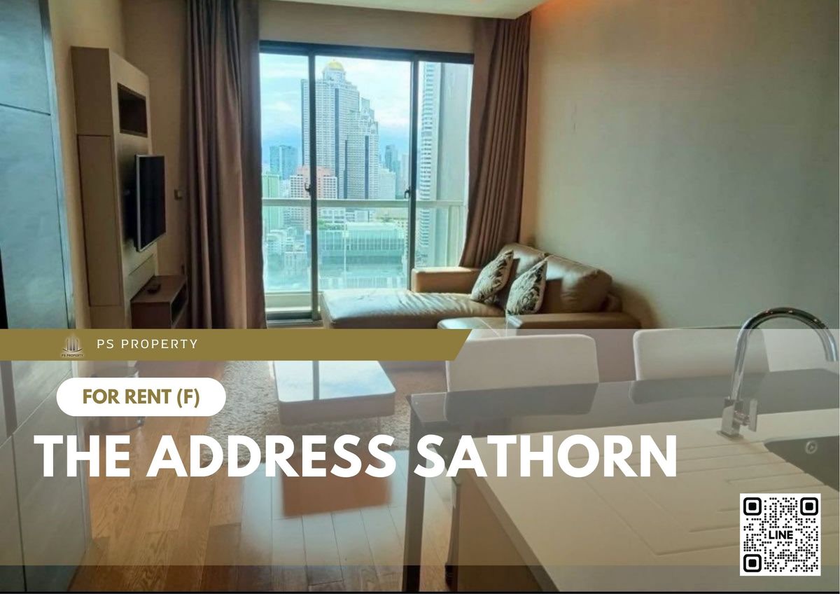 For RentCondoSathorn, Narathiwat : For rent ✨ The Address Sathorn ✨ Fully furnished and equipped, near BTS Saint Louis