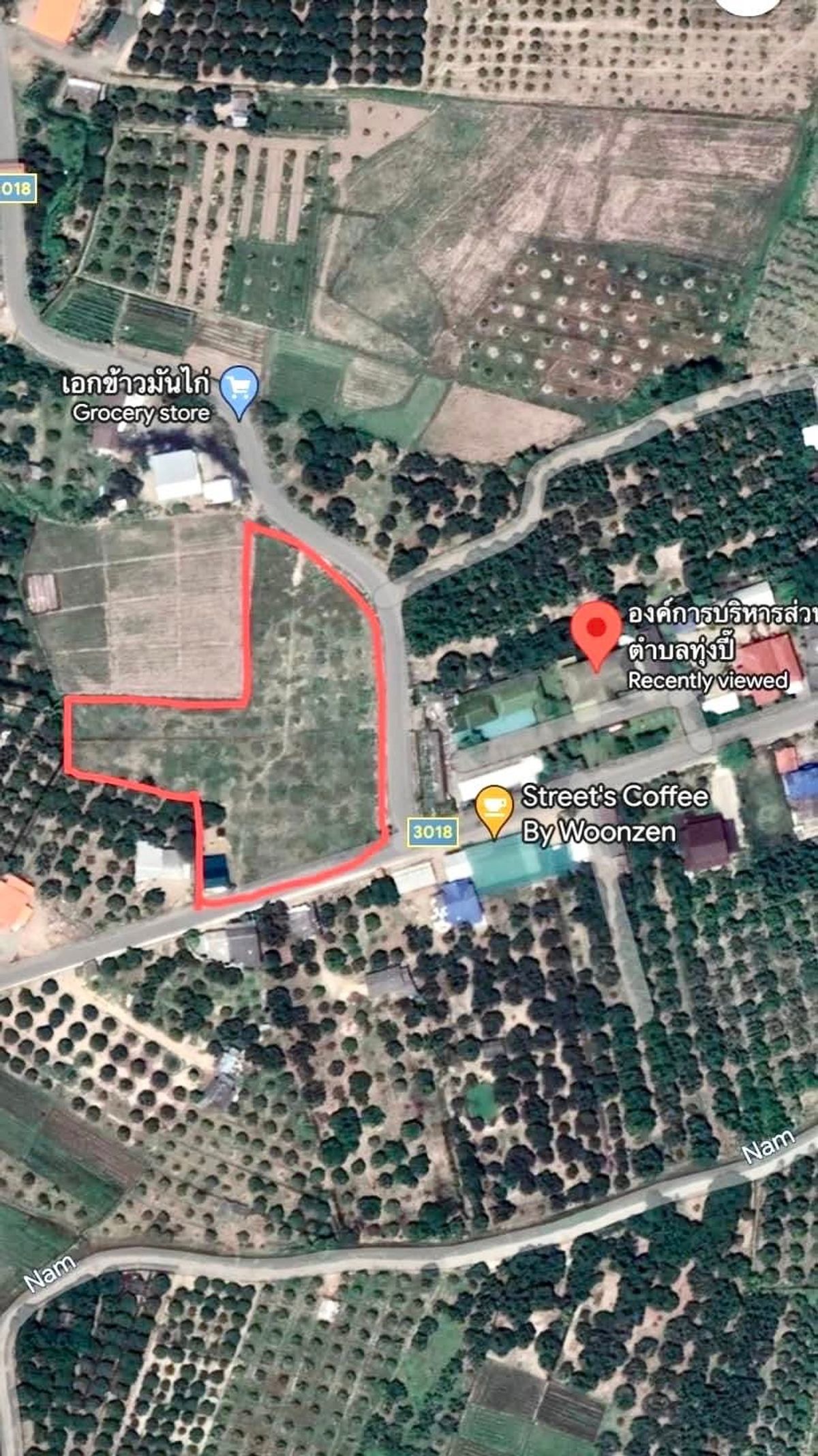 ขายที่ดินเชียงใหม่ : ขายที่ดิน ขนาด 4 ไร่ 18 ตร.วา (ติดถนน 3 ด้าน) อำเภอแม่วาง จ.เชียงใหม่ 