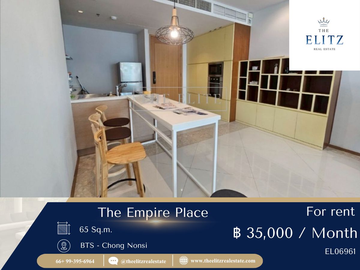 For RentCondoSathorn, Narathiwat : ✨ For Rent: The Empire Place | Rare Unit, beautiful rare room
