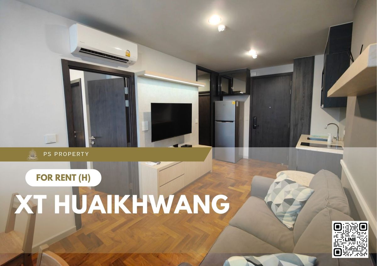 For RentCondoRatchadapisek, Huaikwang, Suttisan : For rent ✨ XT HUAIKHWANG ✨ Fully furnished and equipped, near MRT Huai Khwang