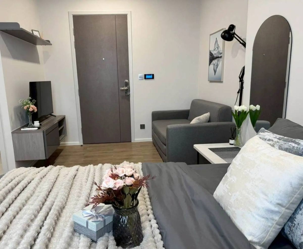 For RentCondoRamkhamhaeng, Hua Mak : For rent ✨ Modiz Rhyme Ramkhamhaeng ✨ Fully furnished and equipped, near MRT Ramkhamhaeng