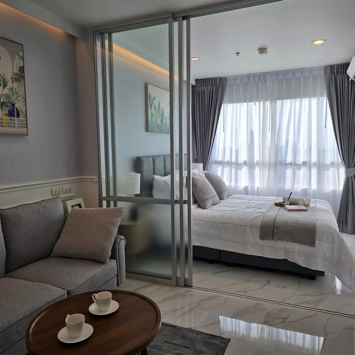 For SaleCondoPattaya, Bangsaen, Chonburi : 📍 Lumpini Seaview Jomtien (Lumpini Seaview Jomtien)Building D, 26th floor | Full sea view